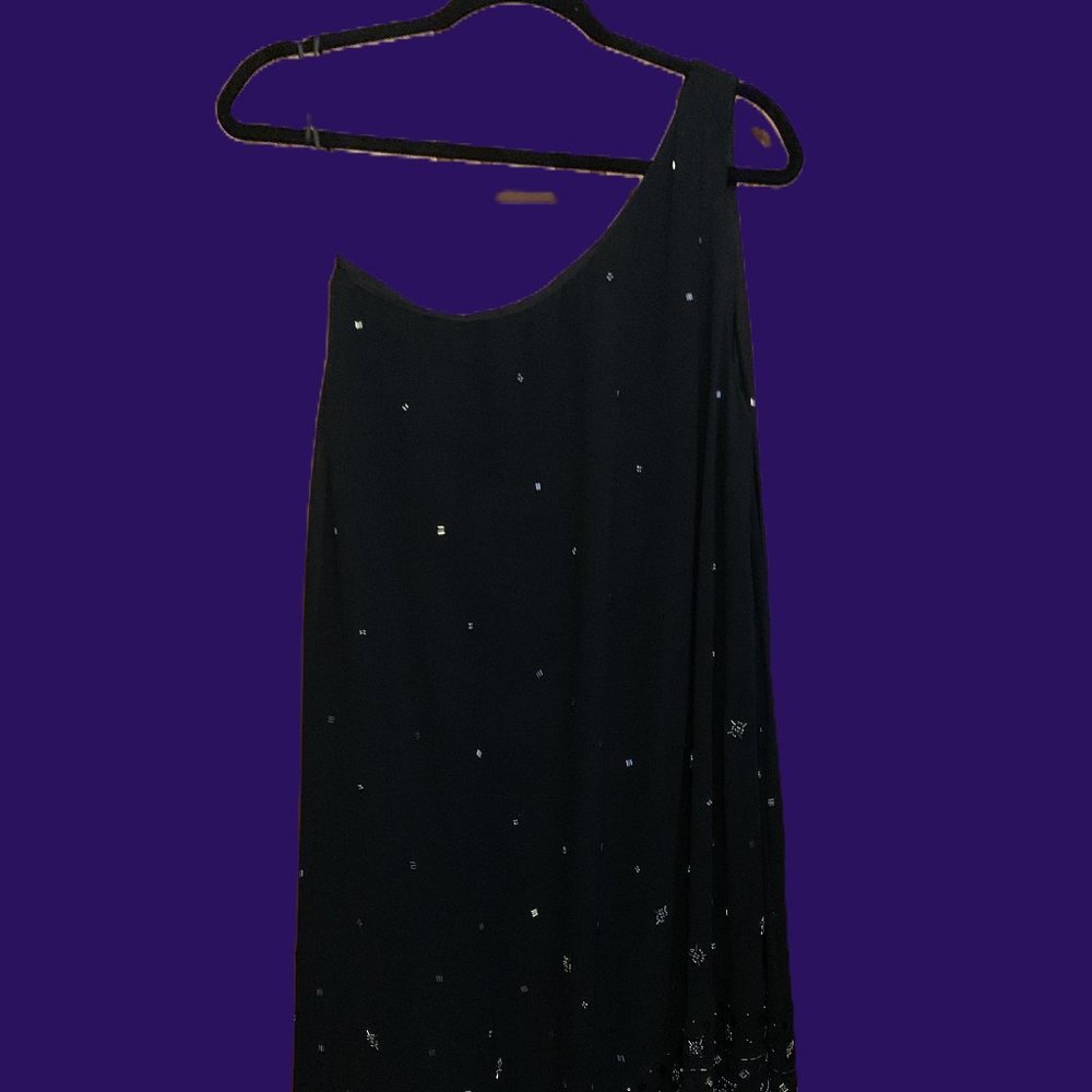 Free People Black Beaded Dress